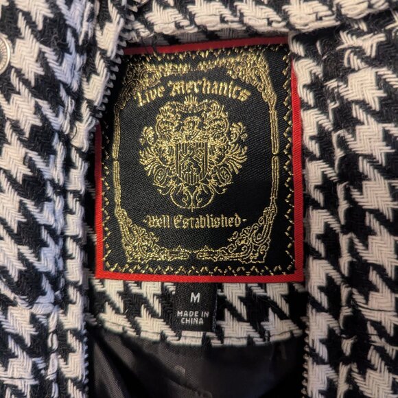 Live Mechanics Houndstooth Pattern Jacket - Picture 2 of 2